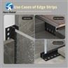 Aluminium shower profile matt black